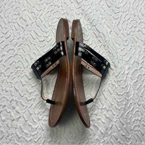 Kate Spade Carol Thong Sandals 7 Patent Leather - Picture 6 of 8
